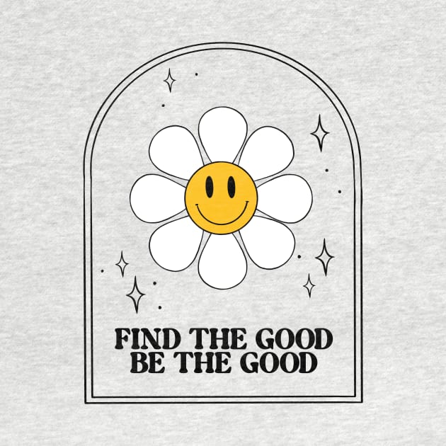 Be the good retro groovy floral print by Lshvsk